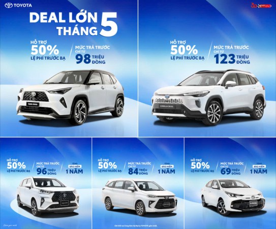 DEAL LỚN THÁNG 5 – BỘ SIÊU XE TOYOTA CHỜ BẠN SỞ HỮU!