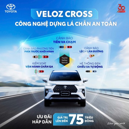 TOYOTA VELOZ CROSS - CÔNG NGHỆ AN TOÀN TIỆN ÍCH HÀNG ĐẦU