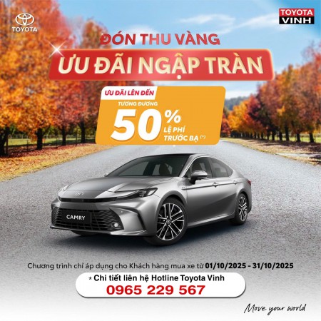 ĐÓN THU VÀNG – TOYOTA CAMRY ƯU ĐÃI NGẬP TRÀN