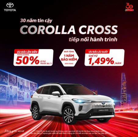 30 Năm Tin Cậy – Corolla Cross Tiếp Nối Hành Trình