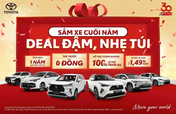SẮM XE CUỐI NĂM – DEAL ĐẬM, NHẸ “TÚI”