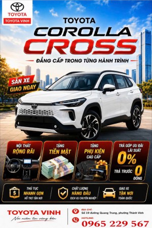 CẬP NHẬT GIÁ XE TOYOTA MỚI NHẤT - KHUYẾN MÃI KHỦNG NĂM 2026