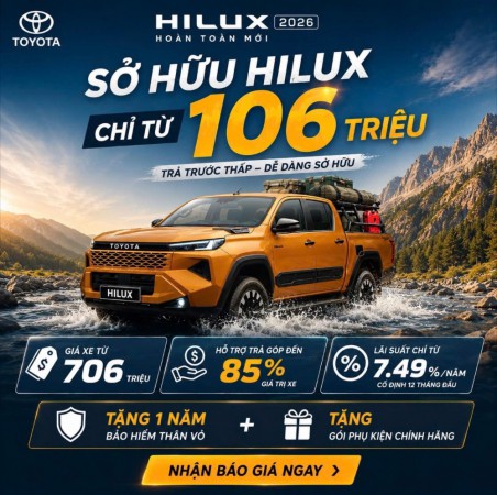 HILUX HOÀN TOÀN MỚI - VẠN DẶM BỨT PHÁ, ĐỔI MỚI TOÀN DIỆN