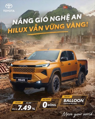 ĐẤT NGHỆ AN NẮNG KHÁT – CÓ TOYOTA HILUX BỨT PHÁ