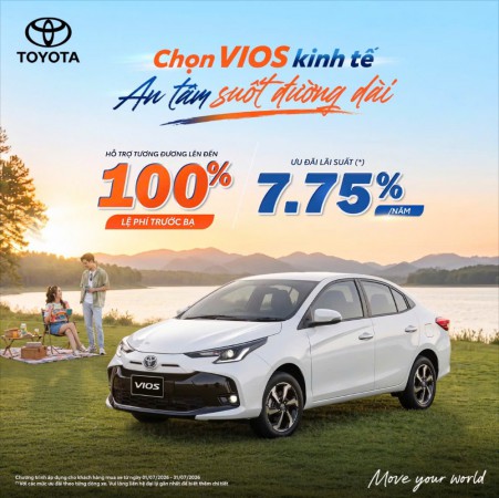 CHỌN VIOS KINH TẾ - AN TÂM SUỐT ĐƯỜNG DÀI