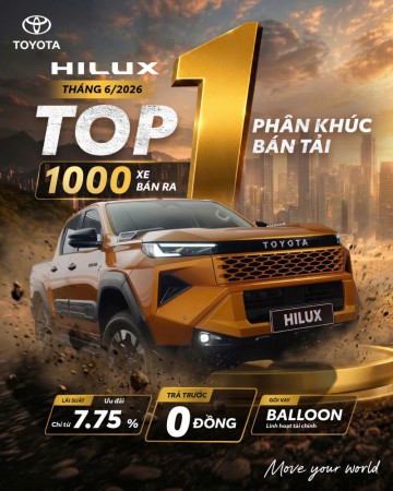TOYOTA HILUX VẠN DẶM BỨT PHÁ ĐẠT TOP 1 PHÂN KHÚC BÁN TẢI THÁNG 6!