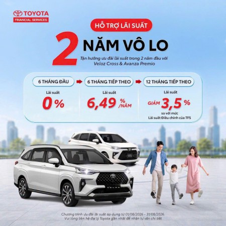 HỖ TRỢ LÃI SUẤT - 2 NĂM VÔ LO