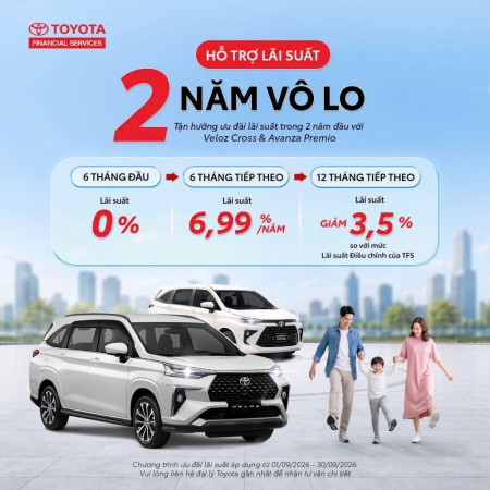 HỖ TRỢ LÃI SUẤT - 2 NĂM VÔ LO