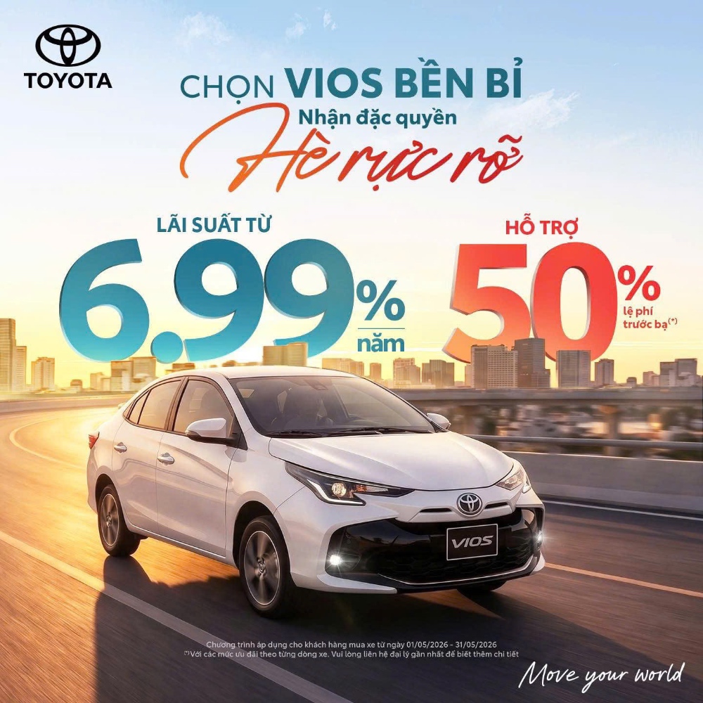 CHỌN VIOS BỀN BỈ - NHẬN ĐẶC QUYỀN HÈ RỰC RỠ