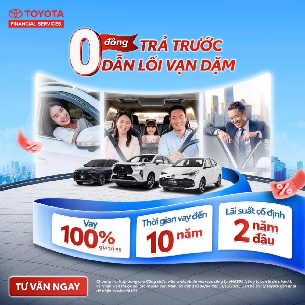 0 ĐỒNG TRẢ TRƯỚC - DẪN LỐI VẠN DẶM