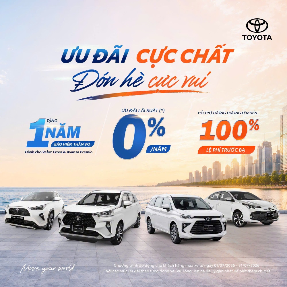THÁNG 7 RƯỚC XE SANG  - ƯU ĐÃI CHẤT, ĐÓN HÈ VUI